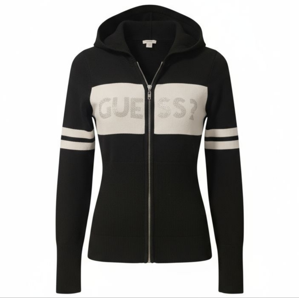 Guess Black and White Hoodie